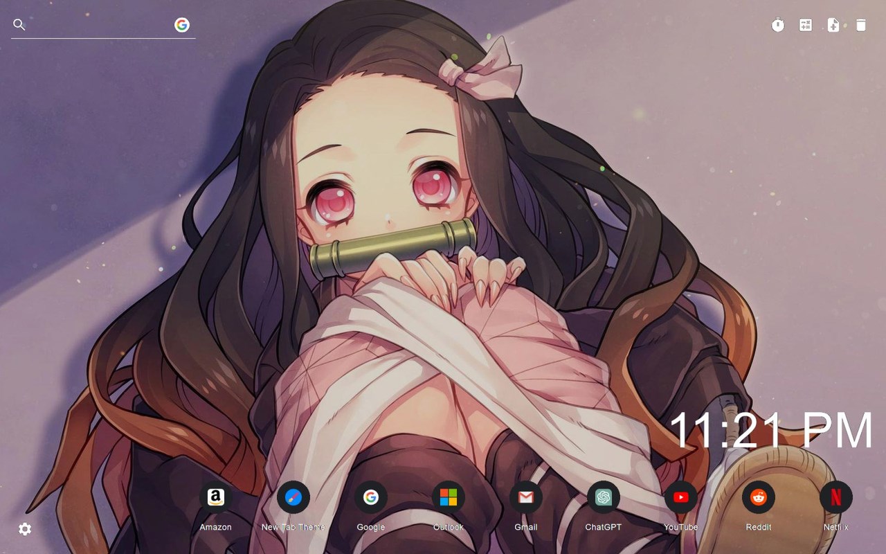 Demon Slayer Nezuko Wallpaper New Tab