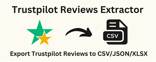 Trustpilot Reviews Scraper marquee promo image