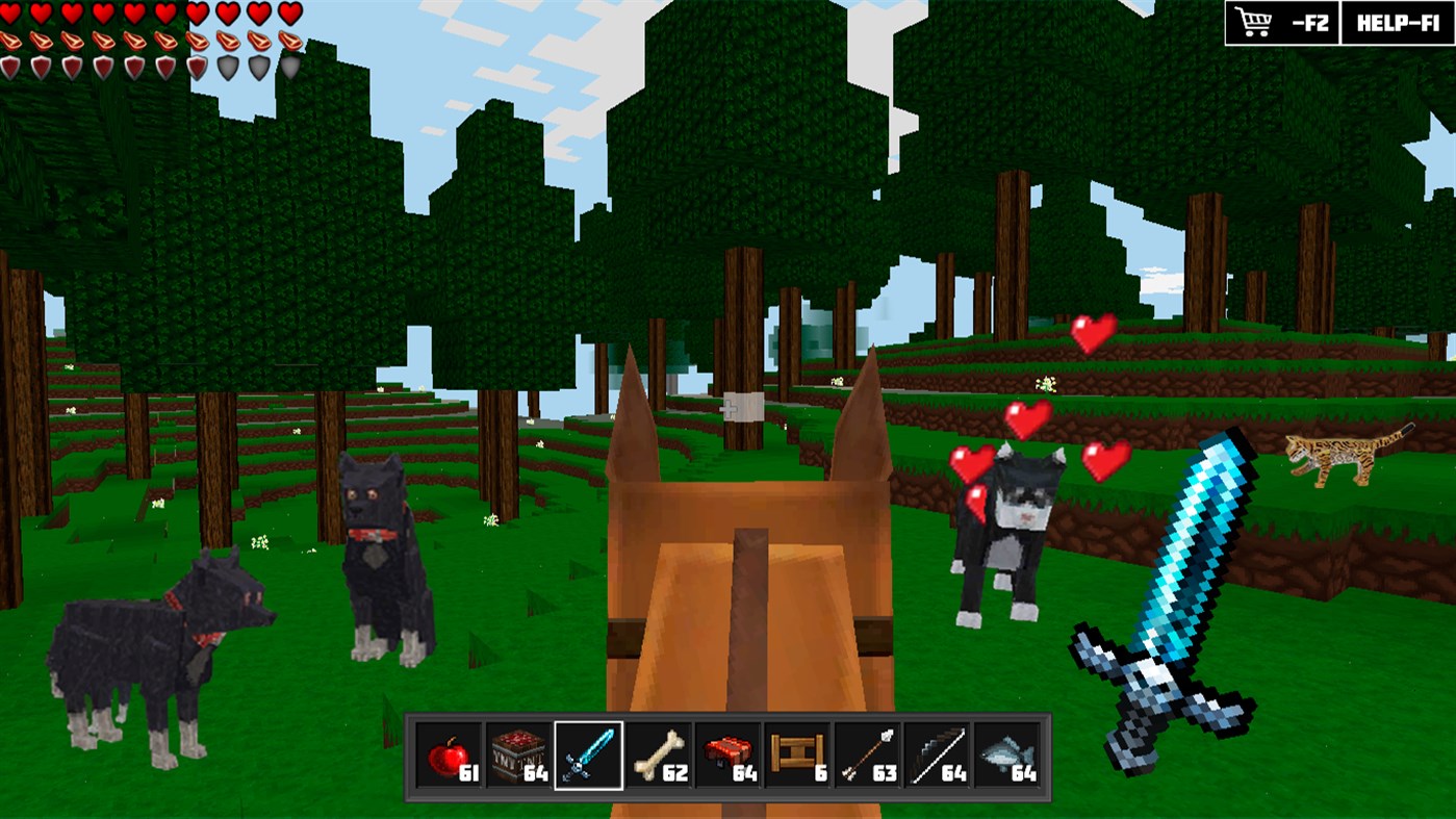 #2. World of Cubes Survival Craft (Windows) di: Solverlabs