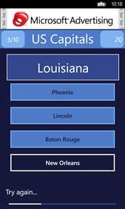 US Capitals Quiz screenshot 1