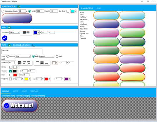 Web Buttons Designer screenshot 1