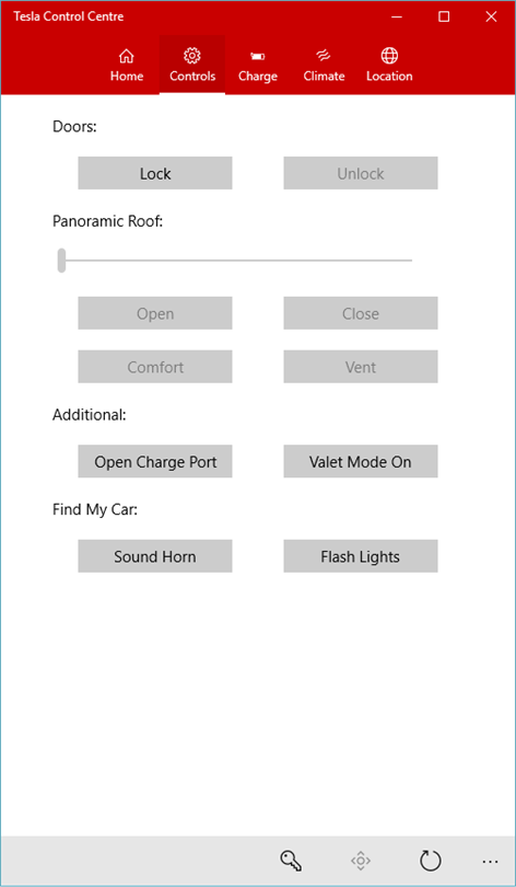 Tesla Control Centre Screenshots 2