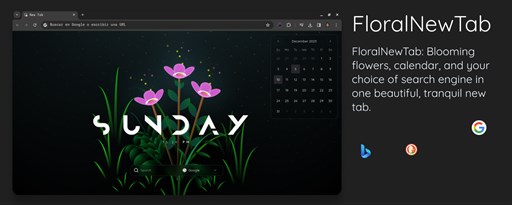 FloralNewTab marquee promo image