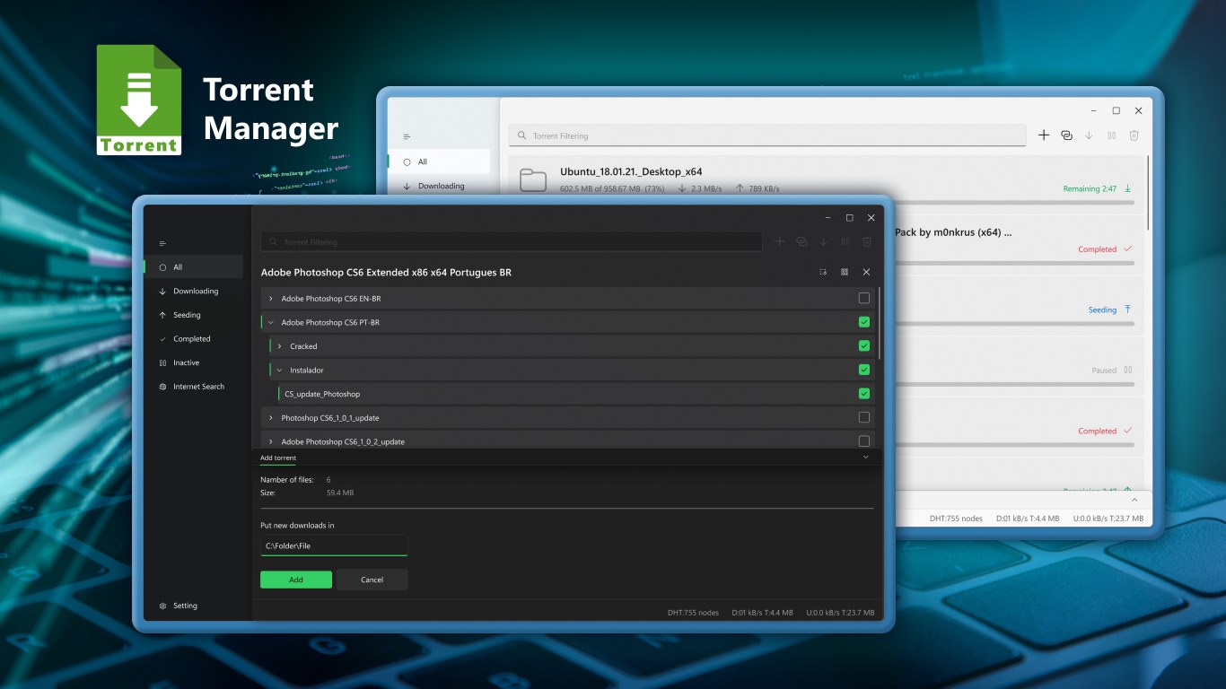 Torrent Manager — бесплатно скачайте и установите в Windows | Microsoft  Store