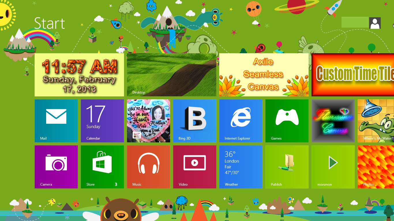 LIVE Tile Clock Free Win8 for Windows 10