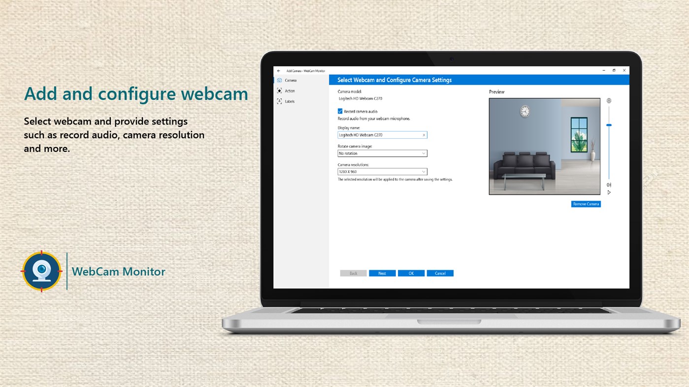 #6. WebCam Monitor (Windows) By: DeskShare