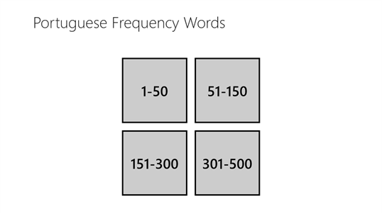 Free Portuguese Frequency Words screenshot 1