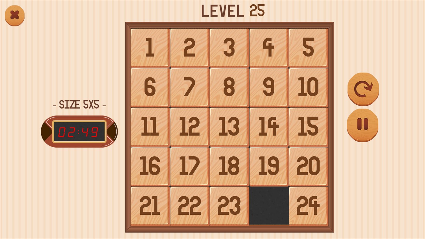 #6. Number Slide Puzzle (Windows) 作者: PandaSoftwares