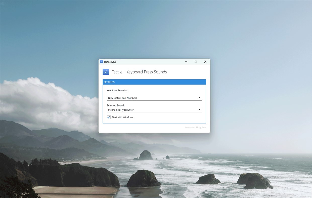 #1. Keyboard Press Sound Effects (Windows) 由: EvlarSoft LLC