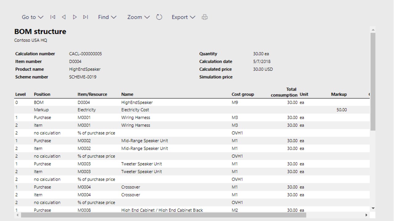 Snapshot 3 of Avanade Flexible Calculation