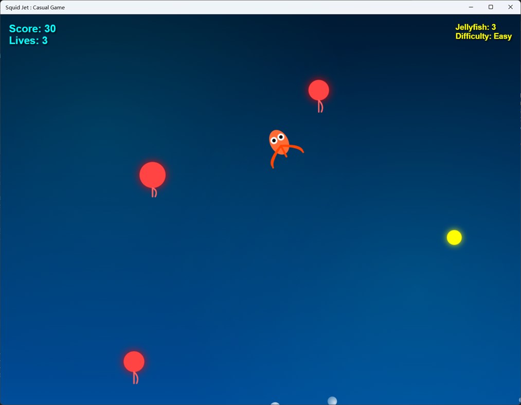 #2. Squid Jet : Casual Game (Windows) بواسطة: RollerNiGi