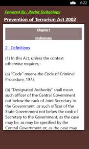 Prevention of Terrorism Act 2002 screenshot 3
