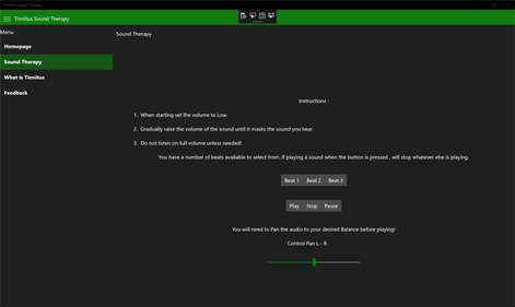 Tinnitus Sound Therapy Screenshots 1