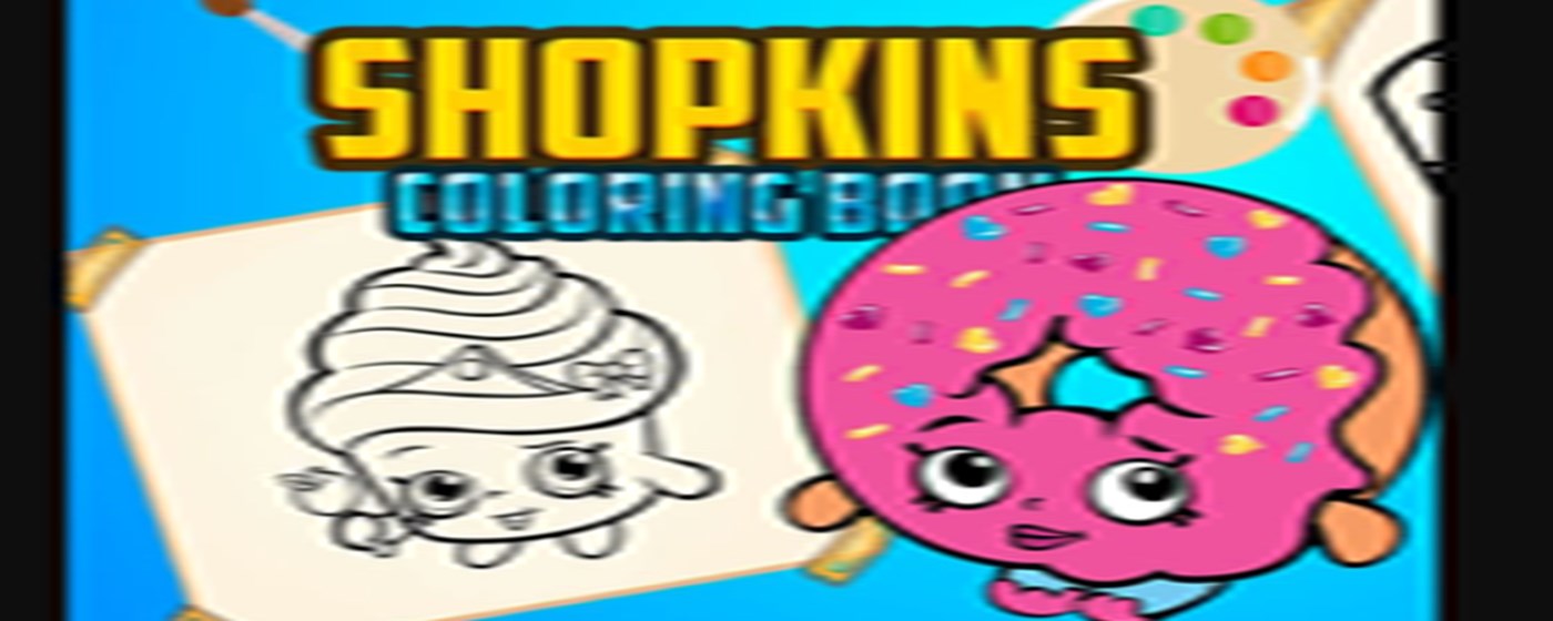 Shopkins Coloring Book Game marquee promo image