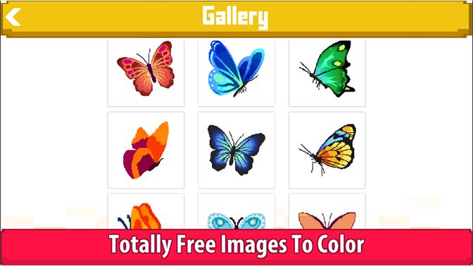 get butterfly colornumber pixel art sandbox draw