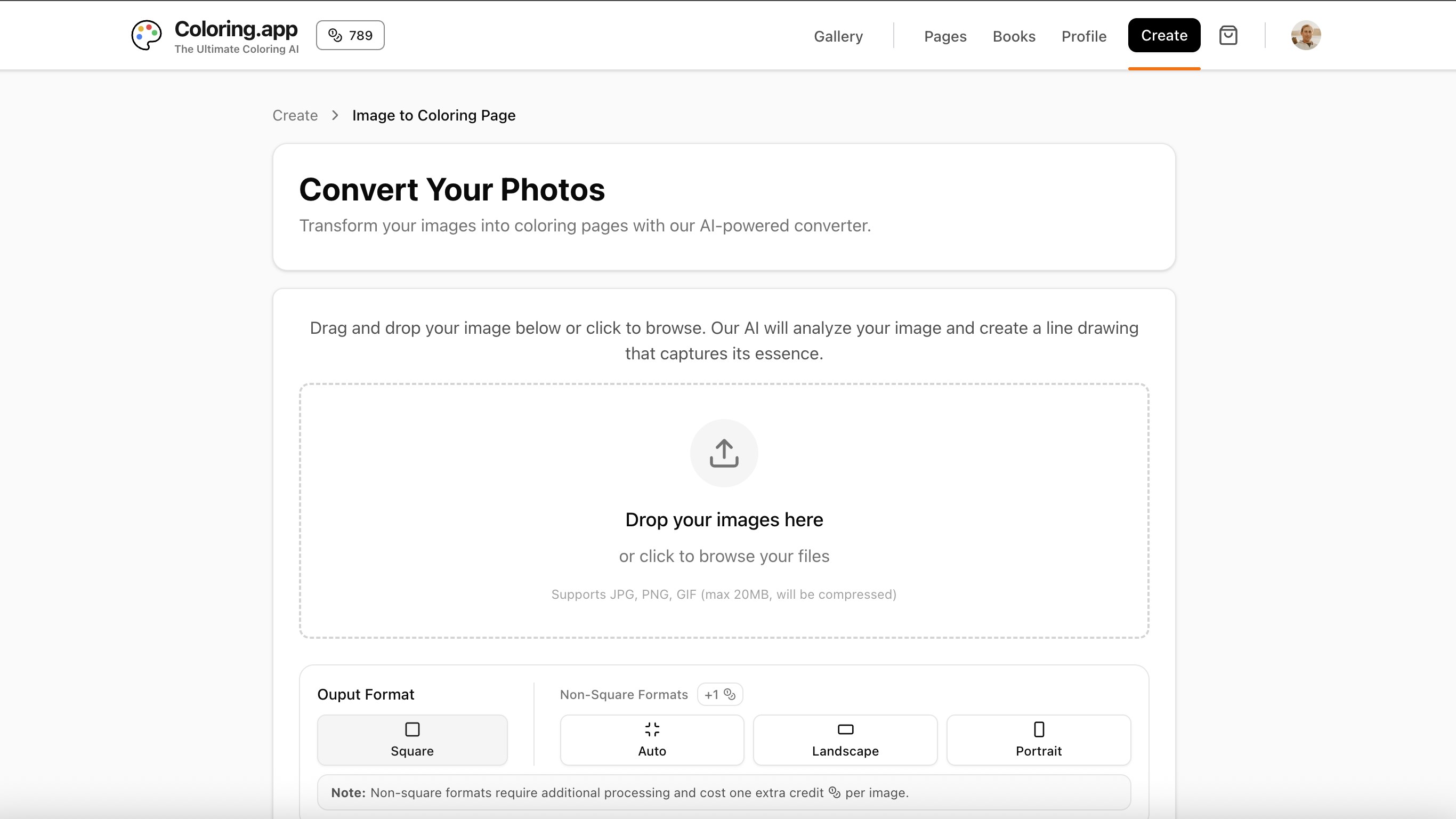 Coloring.app: AI Coloring Page Generator screenshot