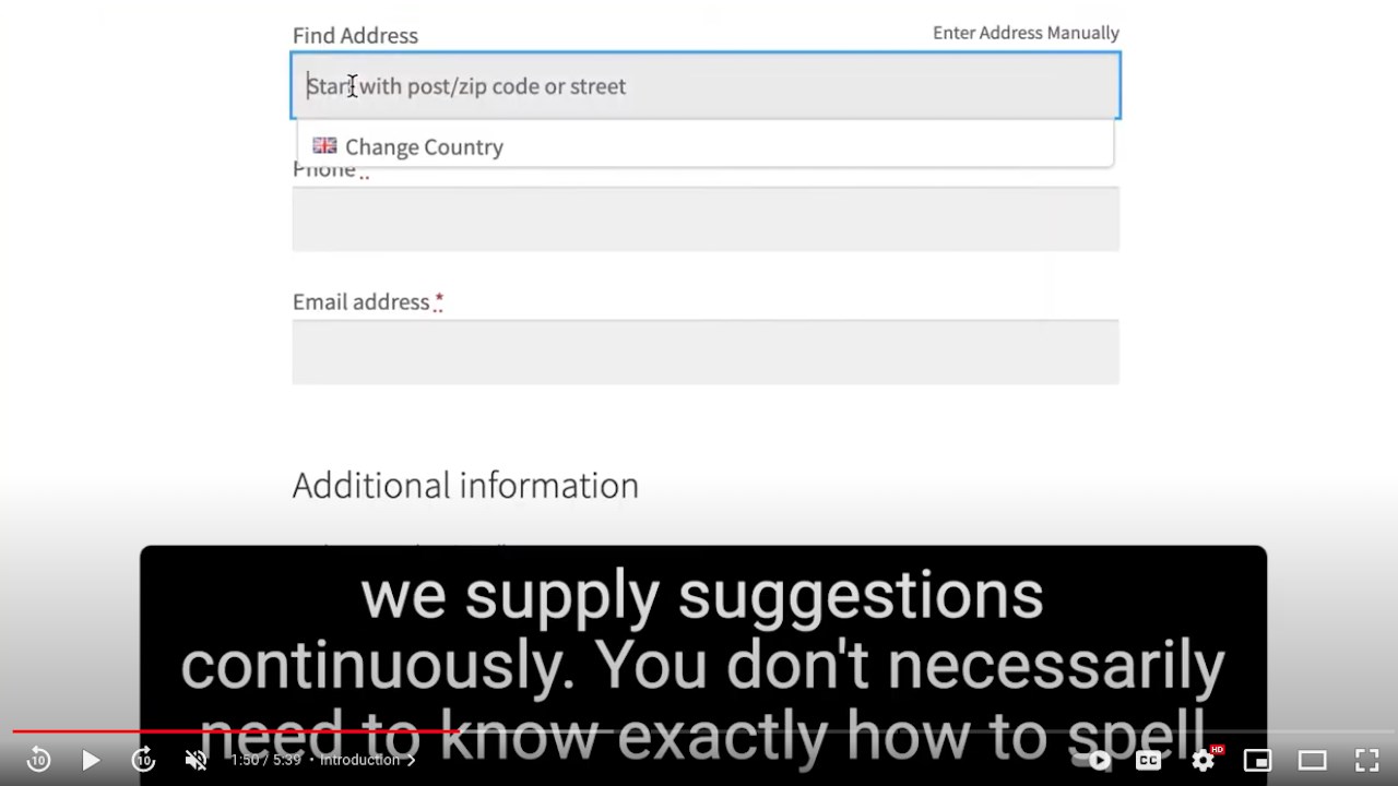 Snapshot 1 of Fetchify Address Lookup & Validation