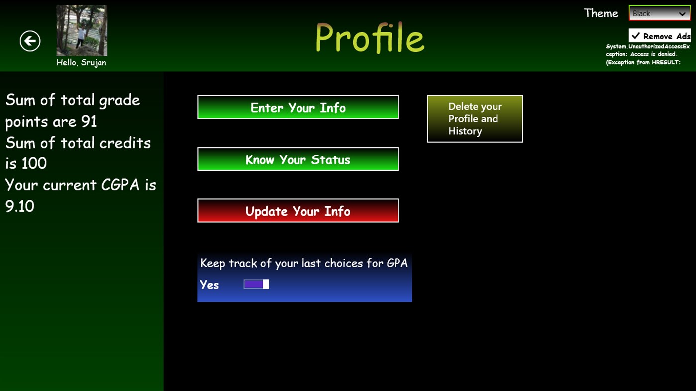#5. CGPA-Tracker (Windows) От: Srujan Jha