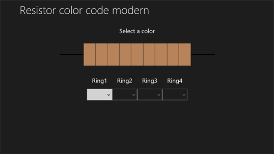 Resistor color code modern screenshot 1