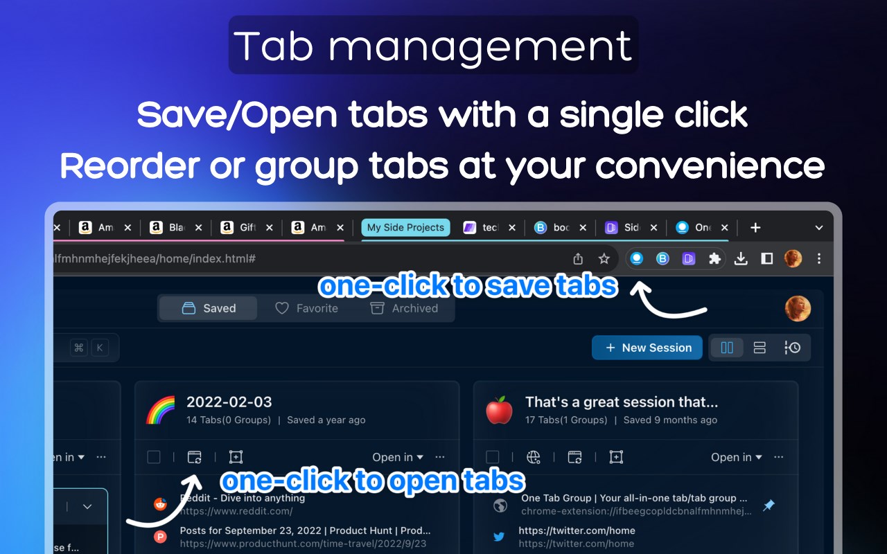 One Tab Group - Tab/Tab Group Manager