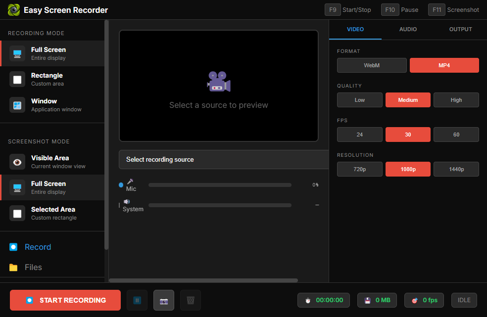 HD Easy Screen Recorder – Безкоштовне завантаження та інсталяція у