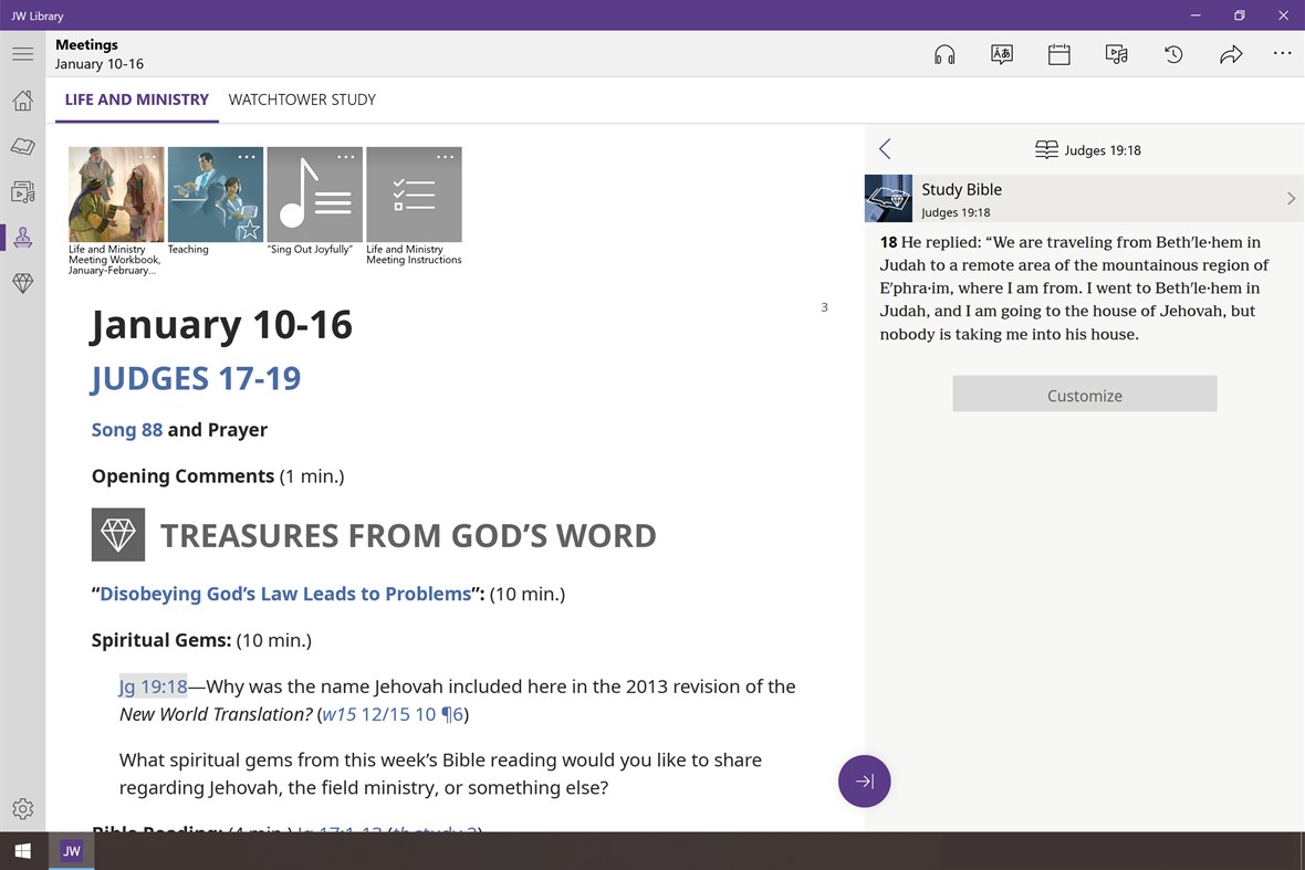 #6. JW Library (Windows) Por: Watchtower Bible and Tract Society of New York