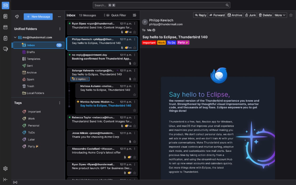 #2. Mozilla Thunderbird ESR (Windows) Podle: Mozilla Thunderbird
