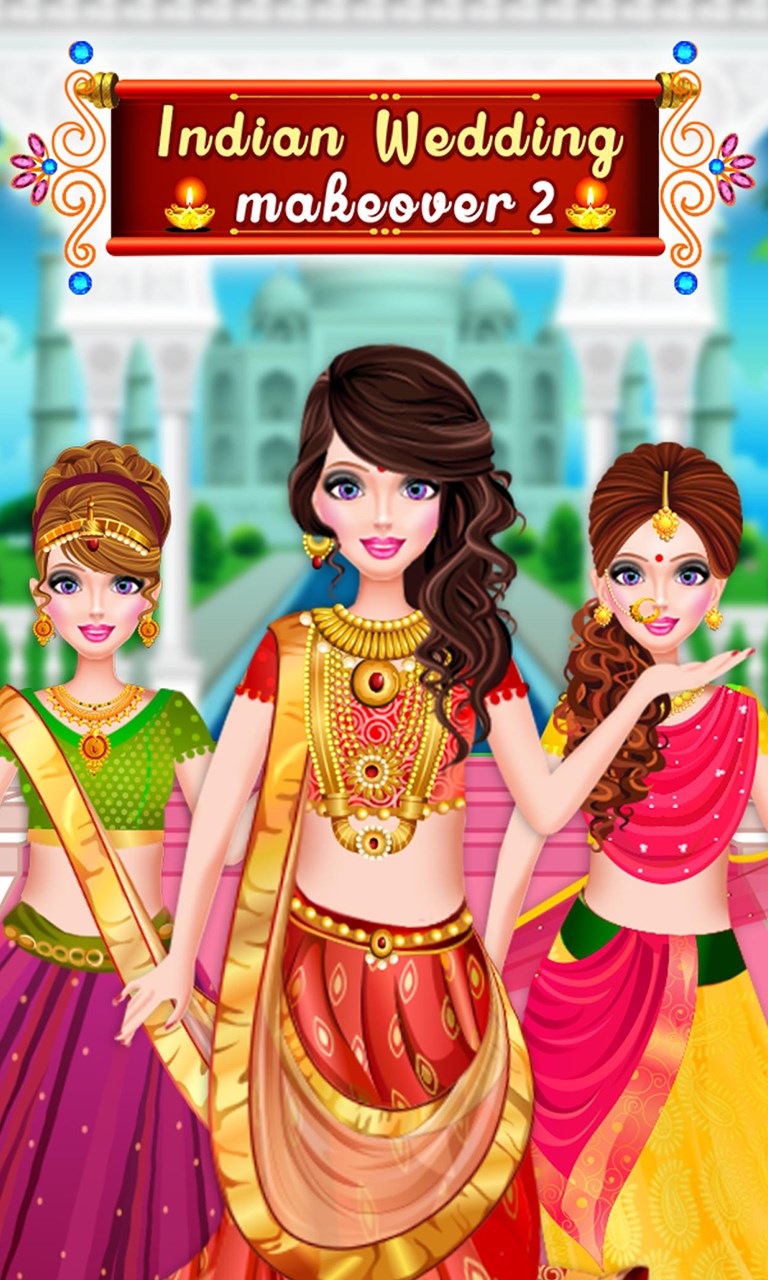 Get Indian Wedding Dressup Makeover Fun Beauty Makeup Game For