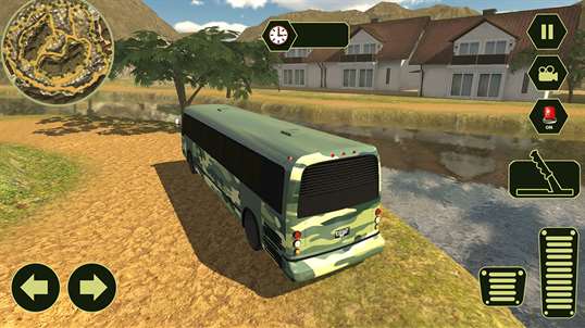 Army Transport Bus Driver 3D - Military Staff Duty screenshot 2