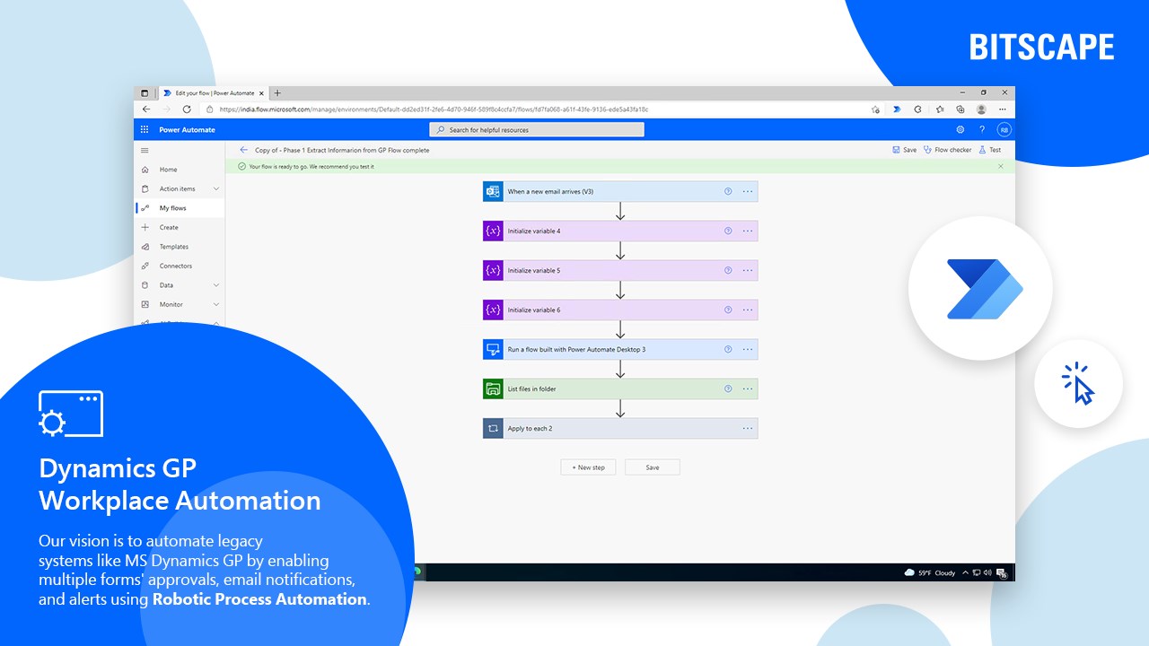 Snapshot 2 of Dynamics GP Workplace Automation: 3-Wk Imp