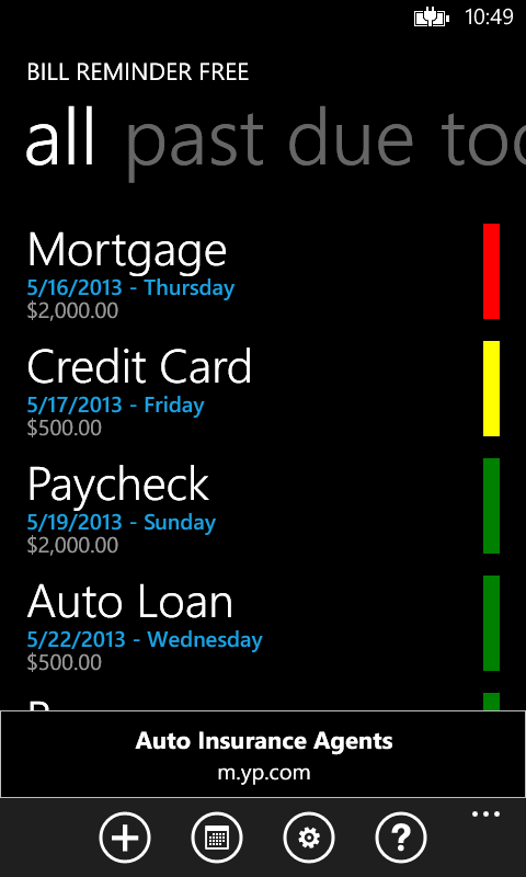 Get Bill Reminder Free Microsoft Store