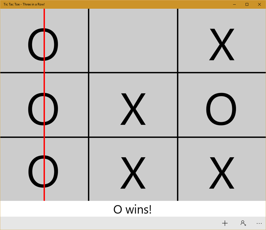 #1. Tic Tac Toe - Three in a Row! (Windows) 由: Prodigusoft LLC