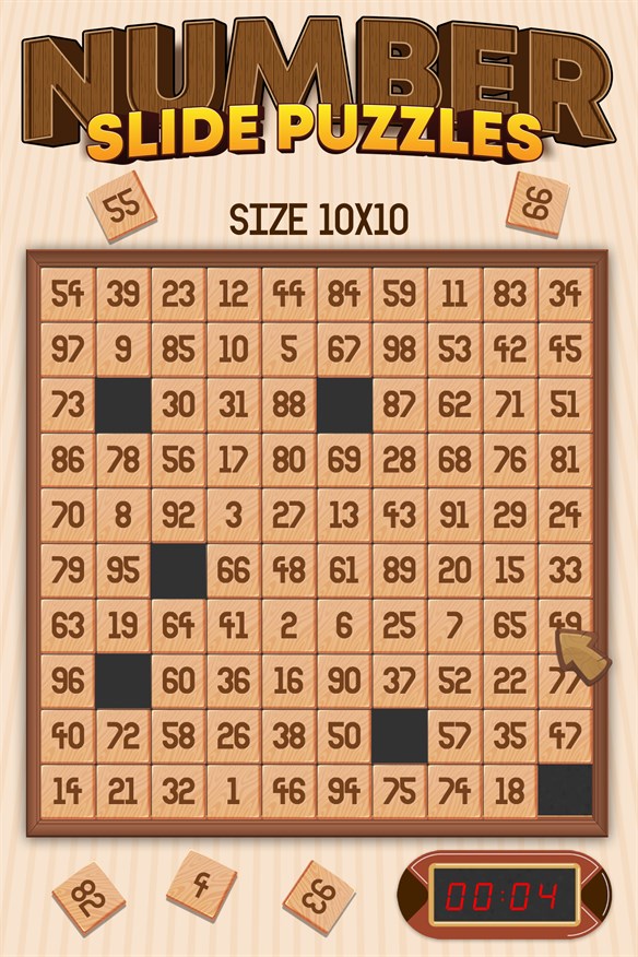Number Slide Puzzle Xbox Series X|S and Xbox One cover art
