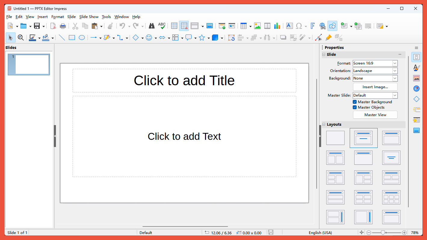 PPTX+ Editor screenshot