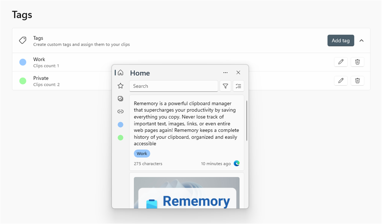#3. Rememory | Clipboard Manager (Windows) بواسطة: Pavlo Huk
