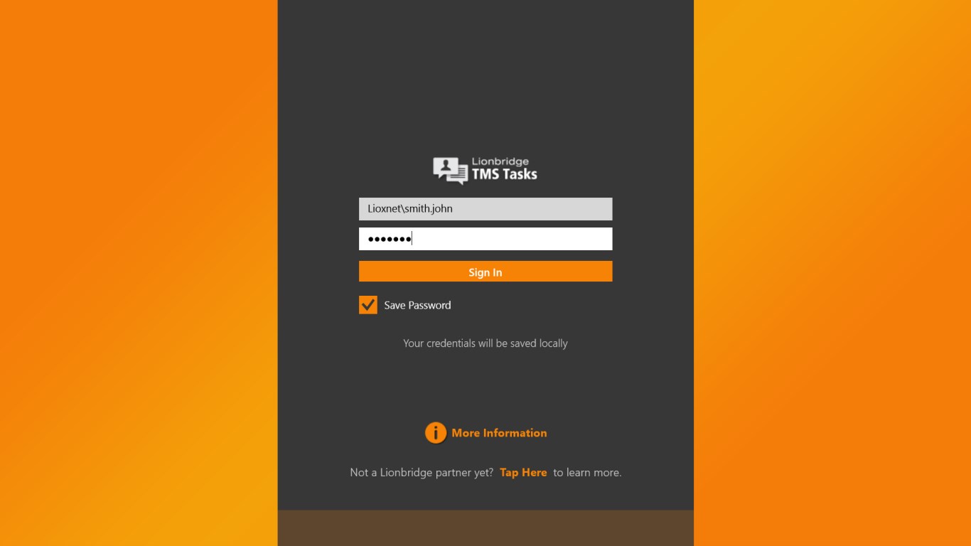 TMS Tasks screenshot