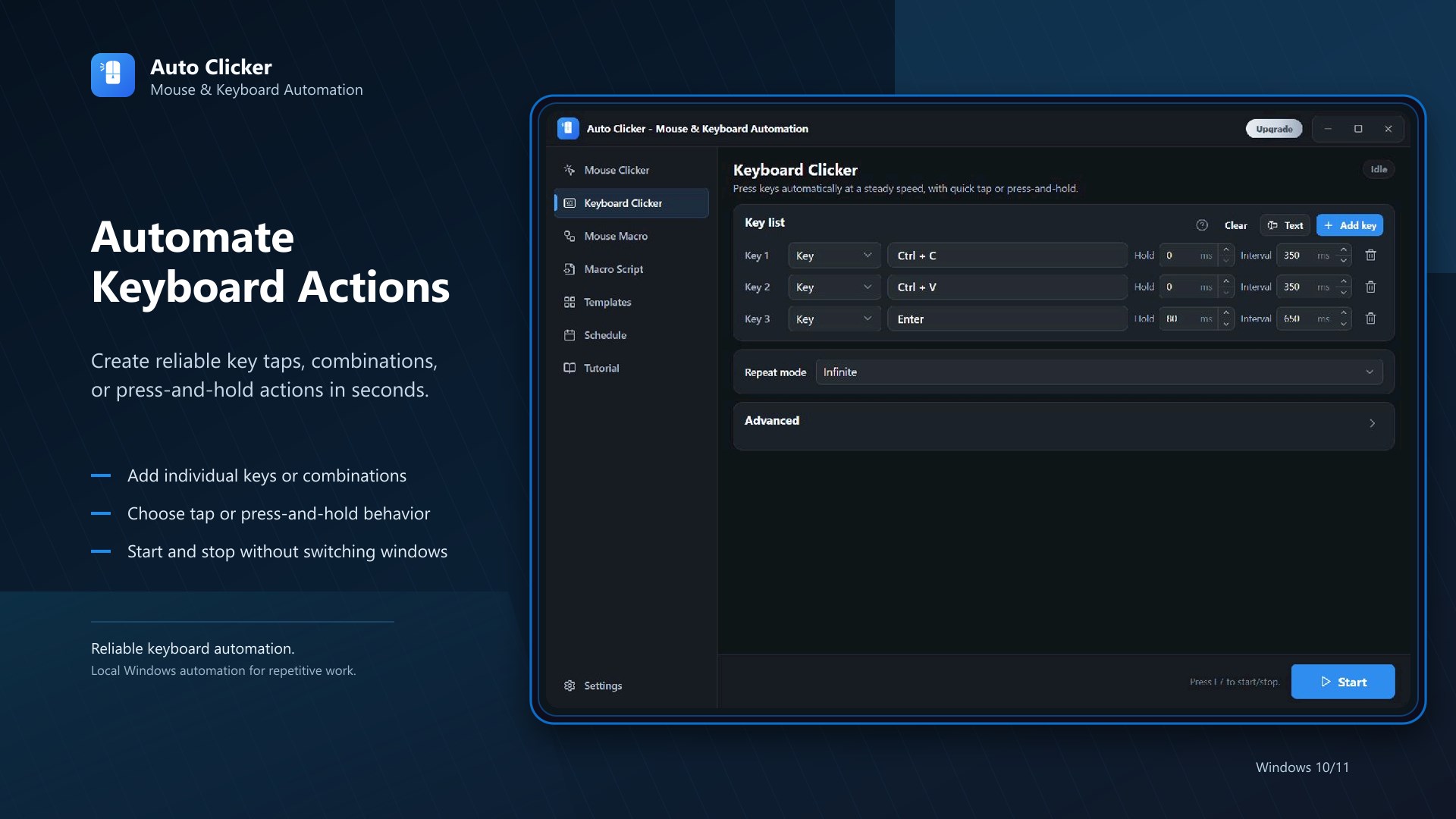 Auto Clicker - Mouse & Keyboard Automation screenshot