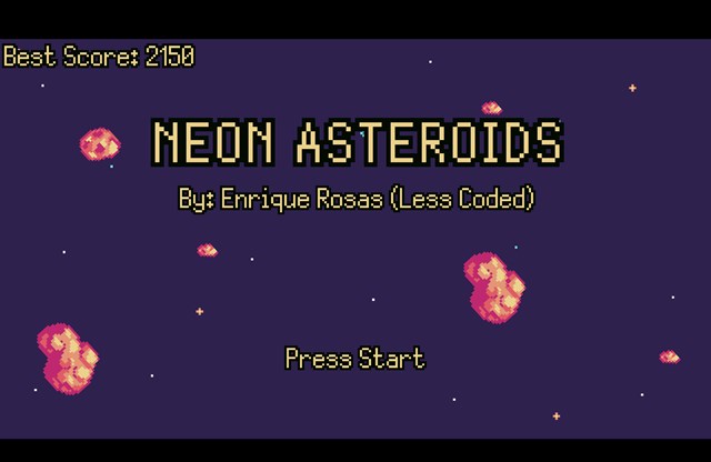 Neon Asteroids screenshot 1