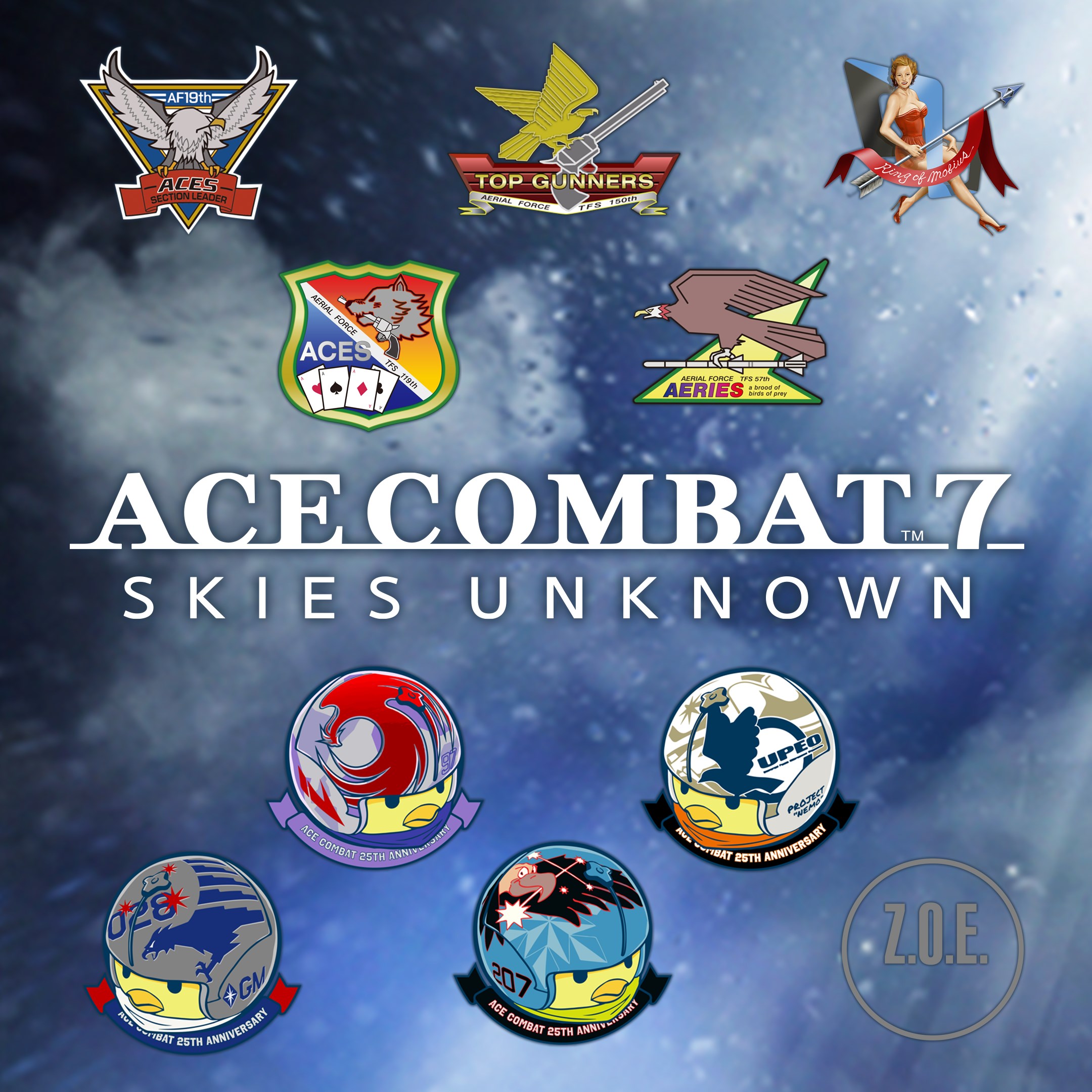ACE COMBAT™ 7: SKIES UNKNOWN - Conjunto de emblemas de 25 aniversario III