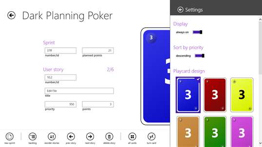 Dark Planning Poker screenshot 4