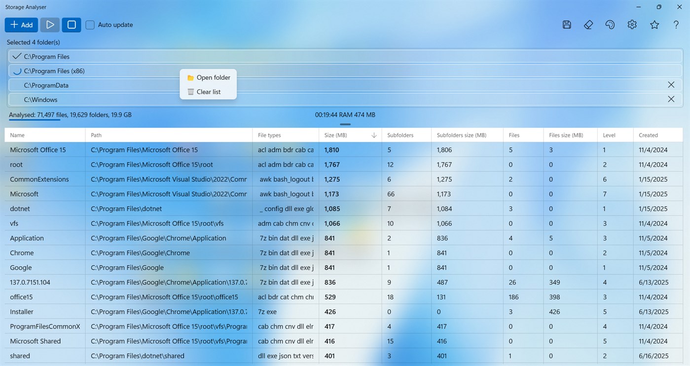 #10. Storage Analyser (Windows) Av: Alexander Komarov