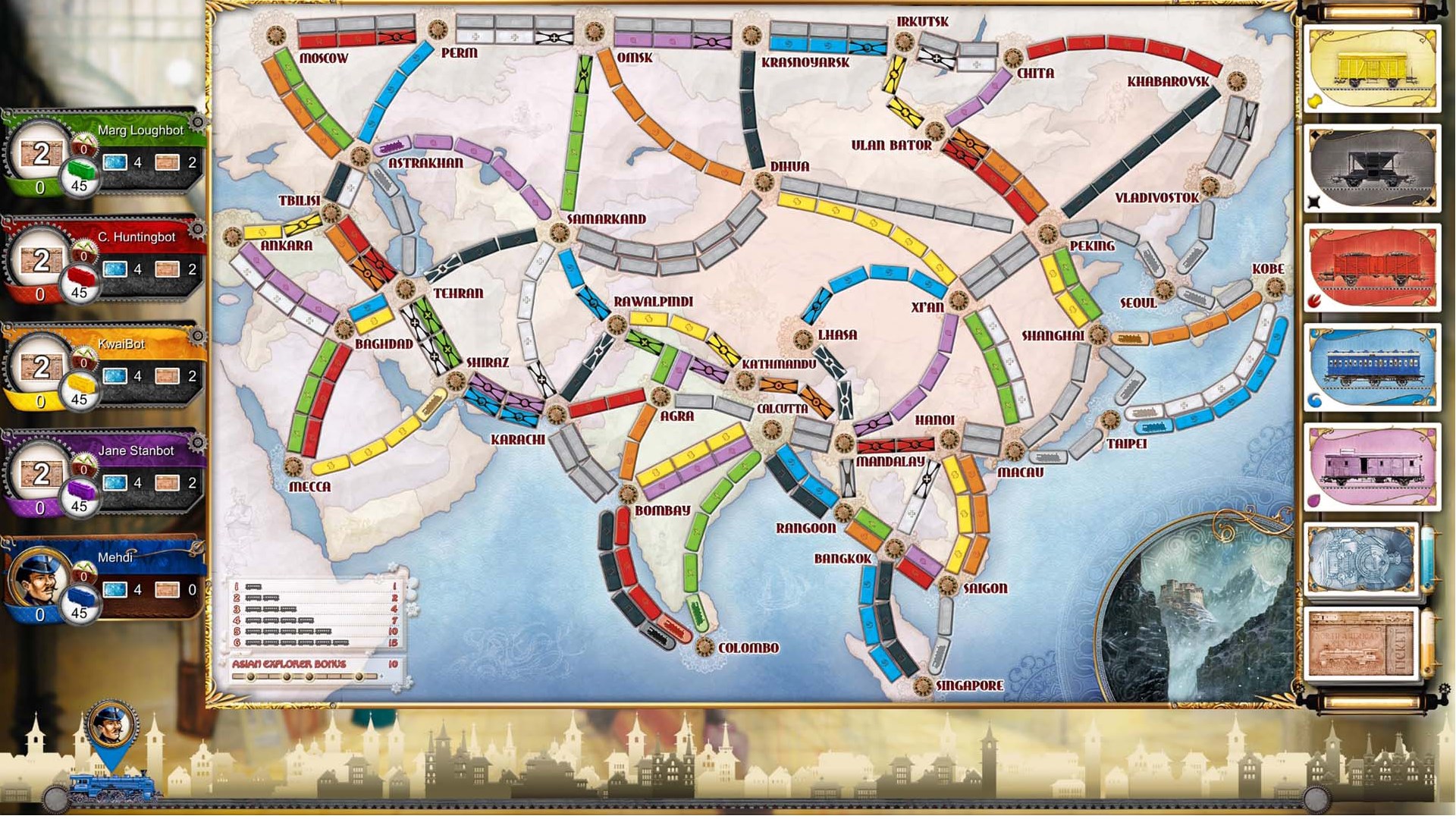 Ticket to ride карта