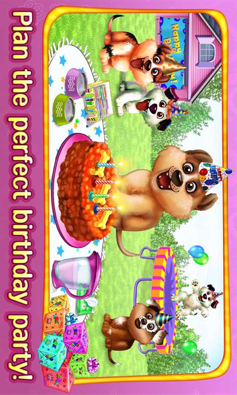 Puppy's Birthday Party - Care, Dress Up & Play Screenshots 2