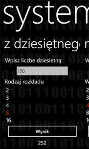 Systemy Liczbowe screenshot 5