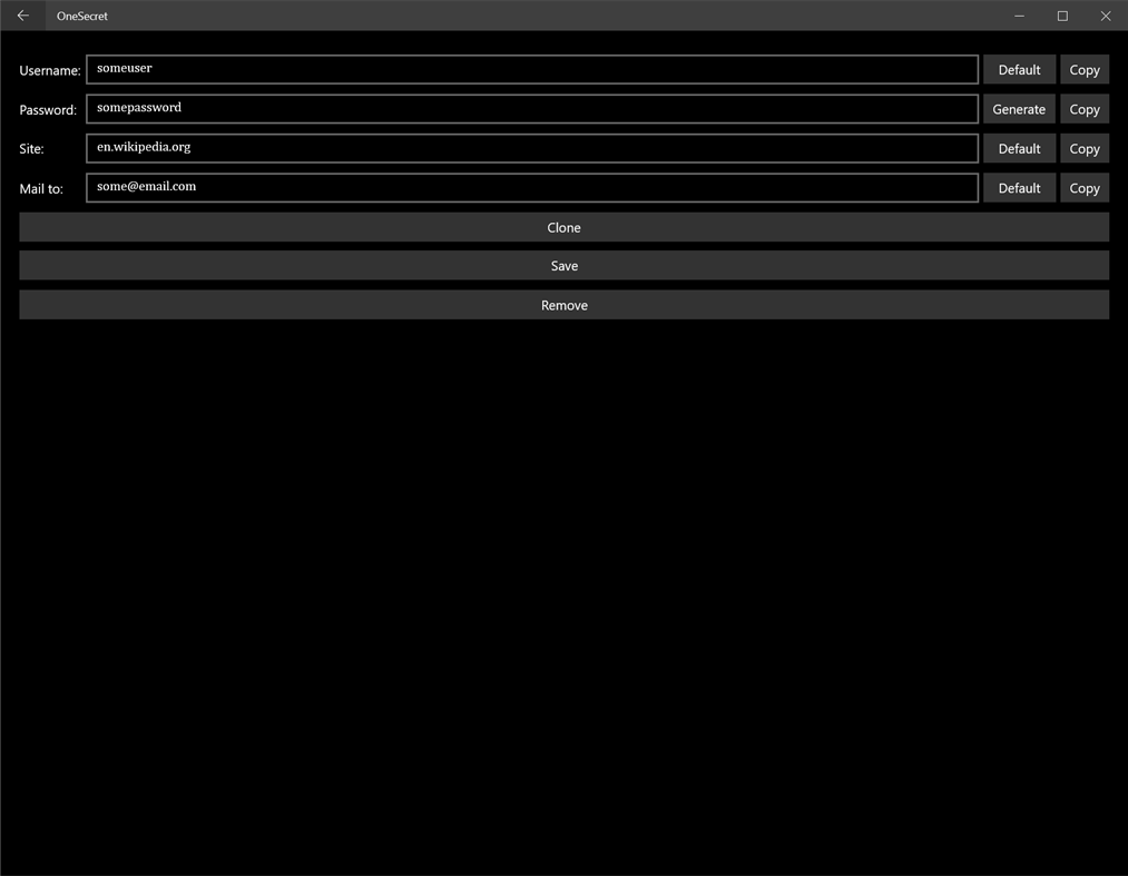 #4. OneSecret (Windows) Ved: Bogdan Verbenets