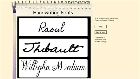 Handwriting Fonts screenshot 3