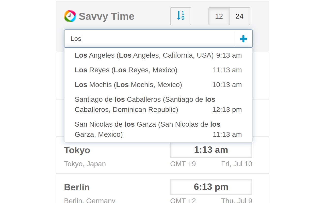 Time Zone Converter - Savvy Time