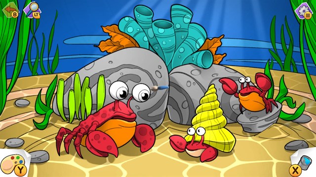 Coloring Book: Ocean Animals screenshot 1