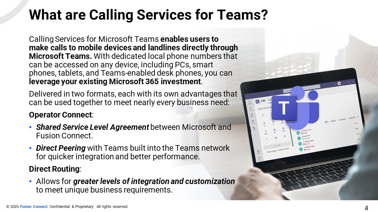 Snapshot 6 of Calling Services for Microsoft Teams | Operator Connect 2023