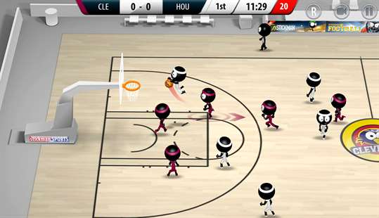 Stickman Basketball 2017 screenshot 1